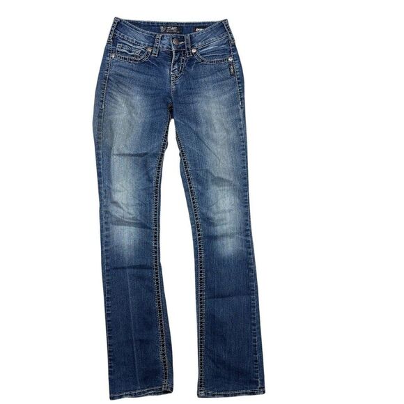 Silver Suki Mid Slim Boot Jeans Size W 25 / L33 - Picture 1 of 7